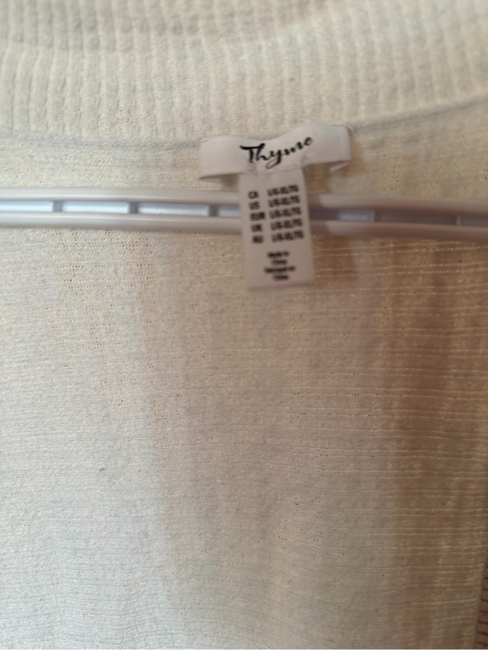 Thyme Maternity Ivory Open-Front Maternity Cardigan - Picture 4 of 4
